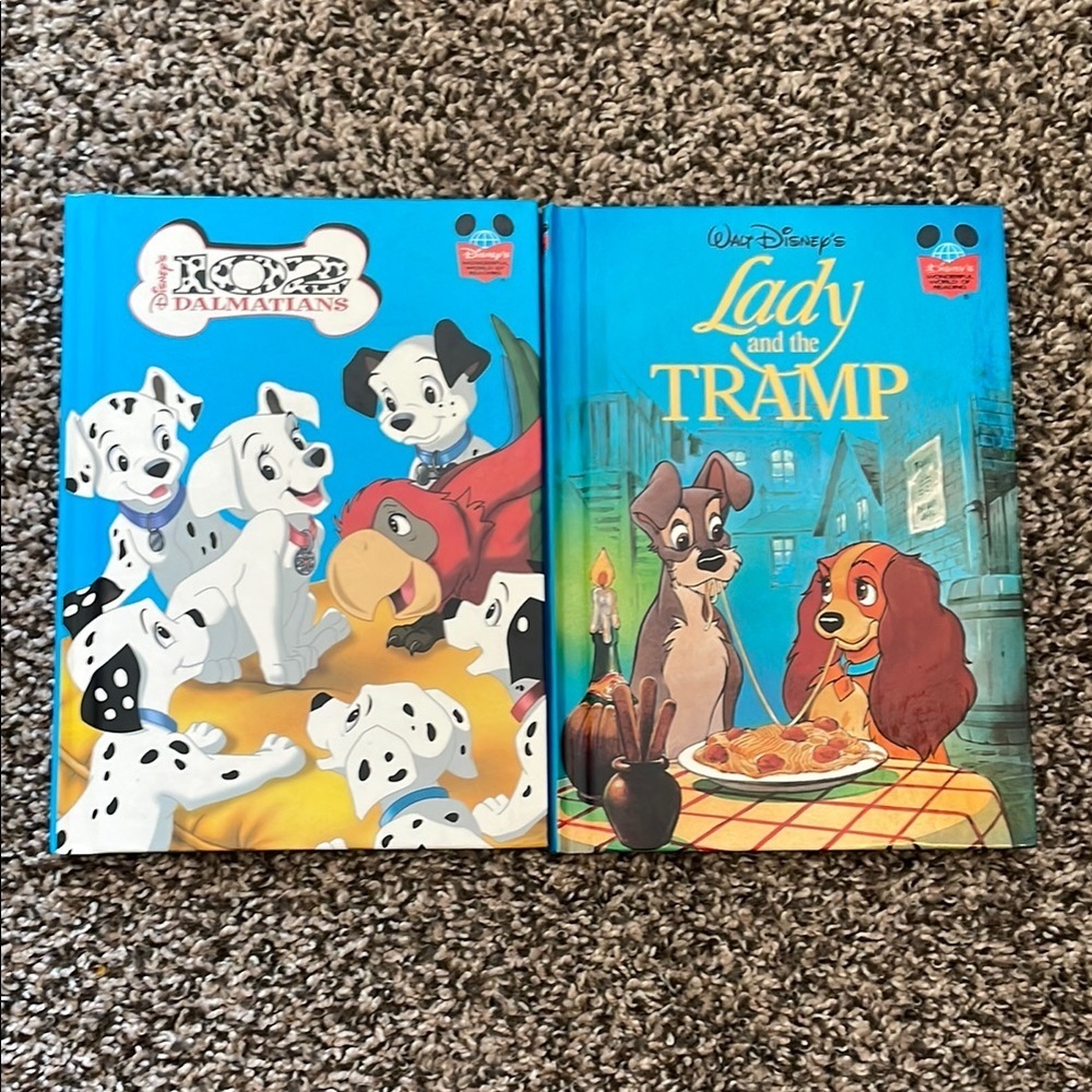 Disney Kids Learning Books - Blue and Red